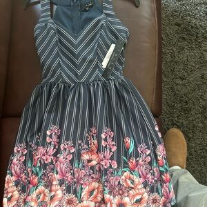 Floral Navy Dress